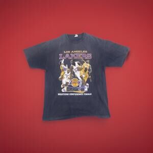 Rare LA Lakers 2009 Playoff Double Sided Kobe Bryant Size XL